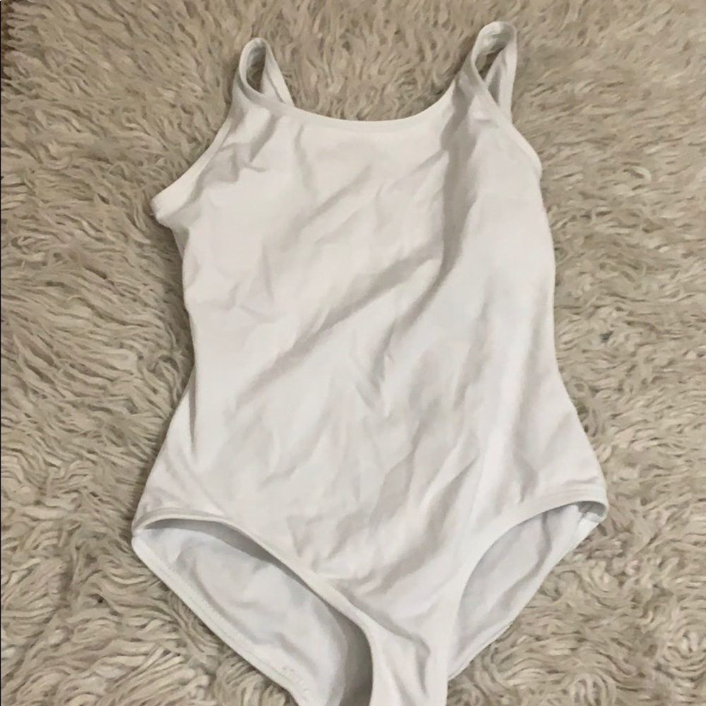 While capezio leotard
